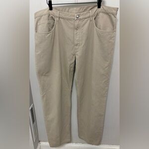 Loro Piana Italy Chino Pants Size 42 Mens 42x32 Beige Designer Cotton